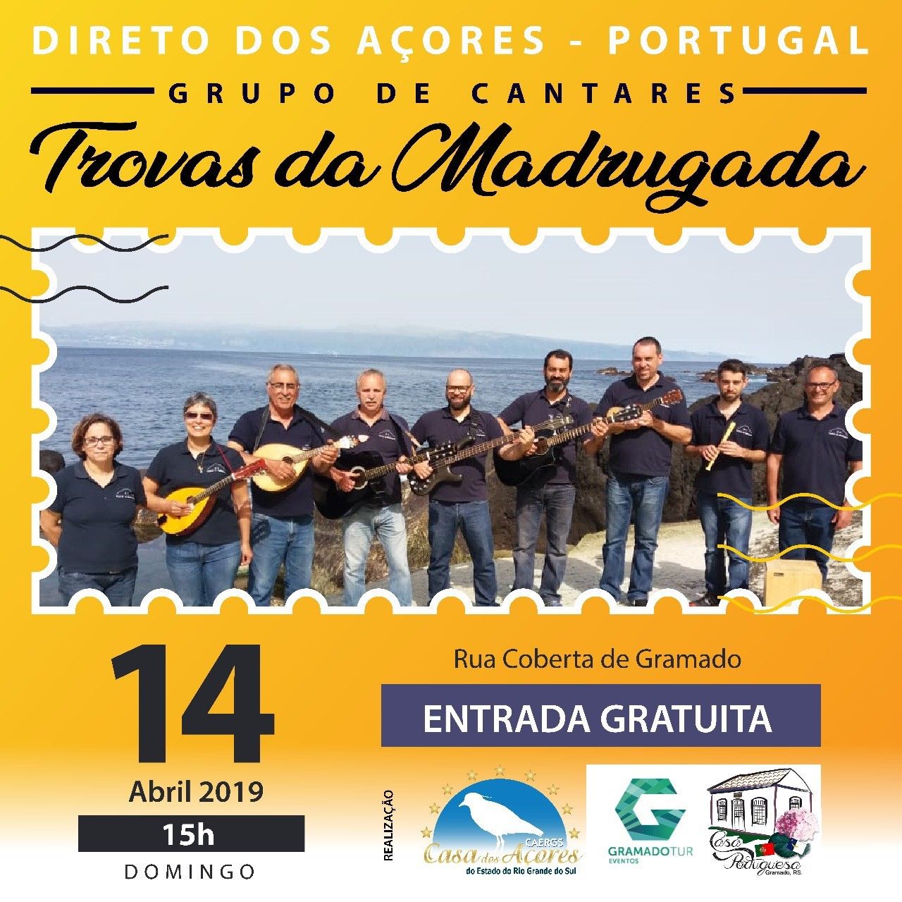 Grupo de Cantares de Portugal se apresenta na Páscoa em Gramado