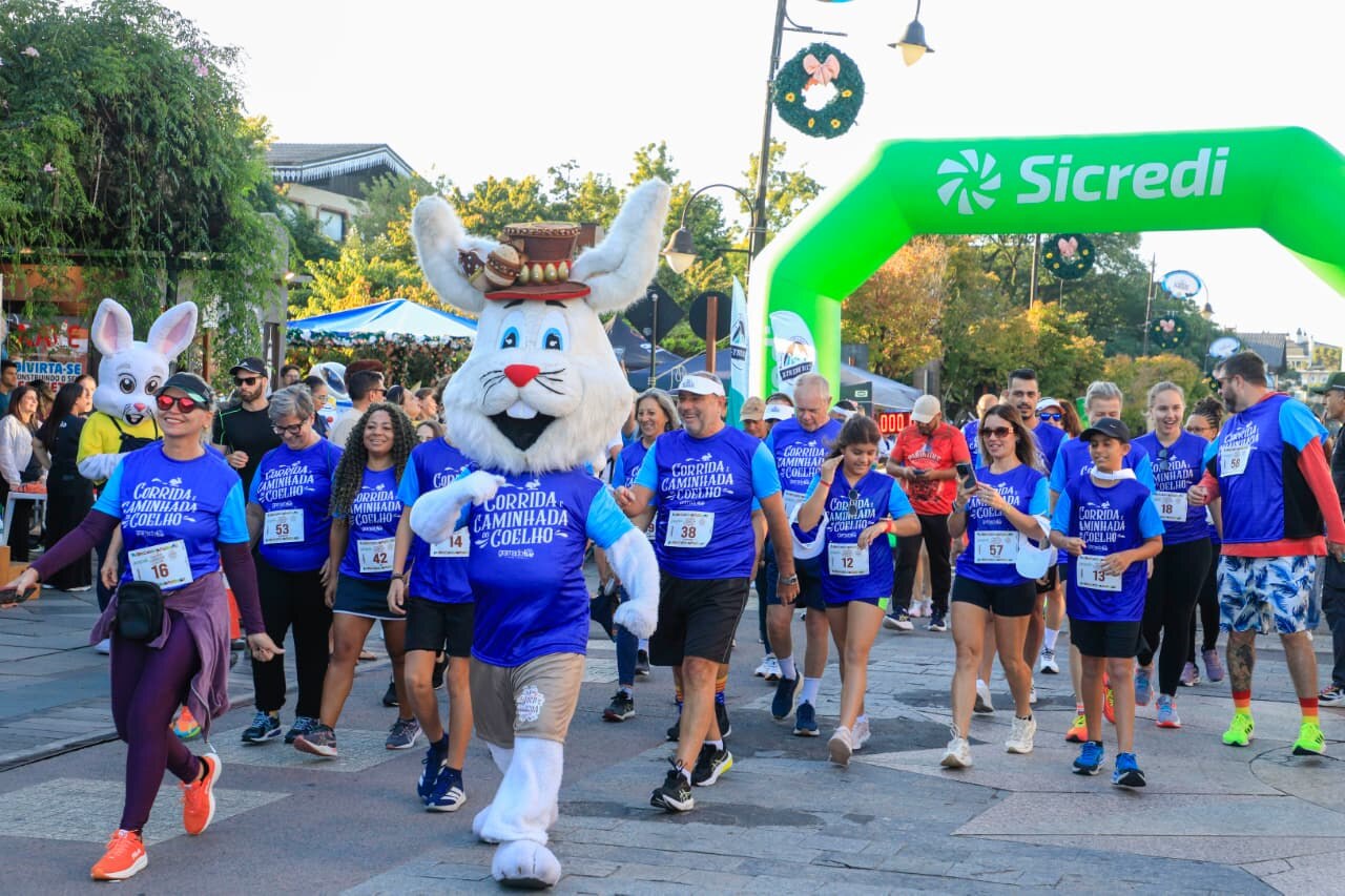 Corrida do Coelho reúne 500 atletas na ChocoPáscoa Gramado